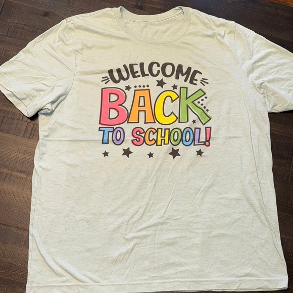 Welcome Back to School Graphic Tee Shirt School Teacher Women’s Short Sleeve - Picture 2 of 8